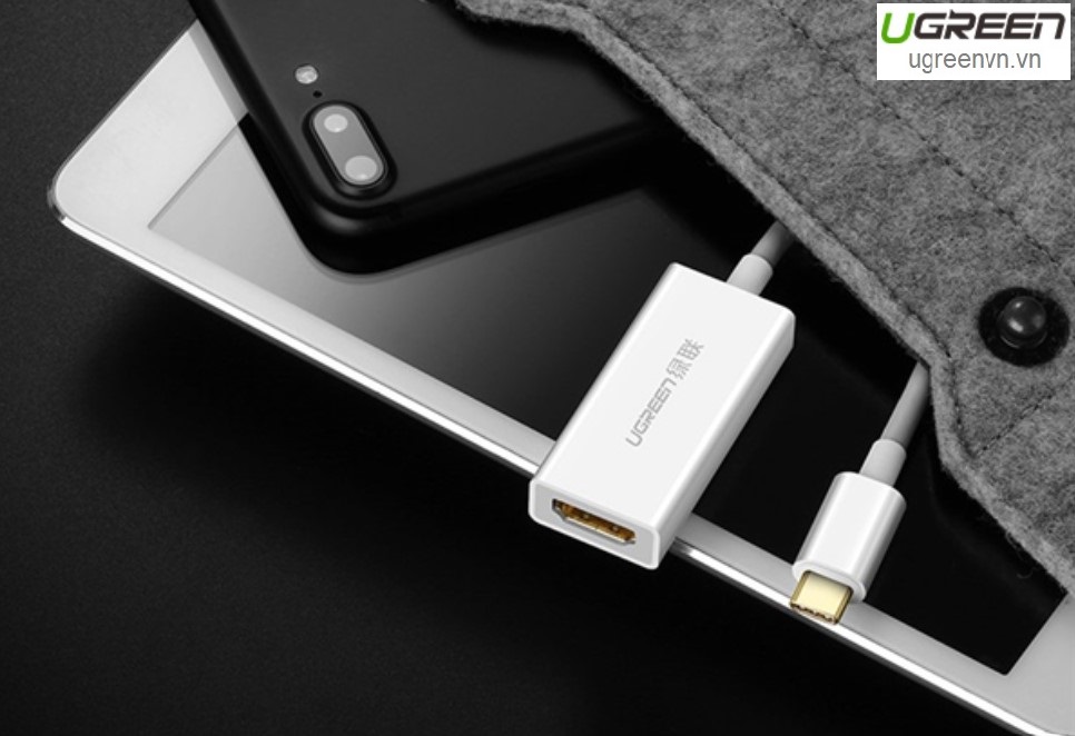 Cáp chuyển đổi USB-C to HDMI chính hãng Ugreen 40273 hỗ trợ 4k*2K cao cấp